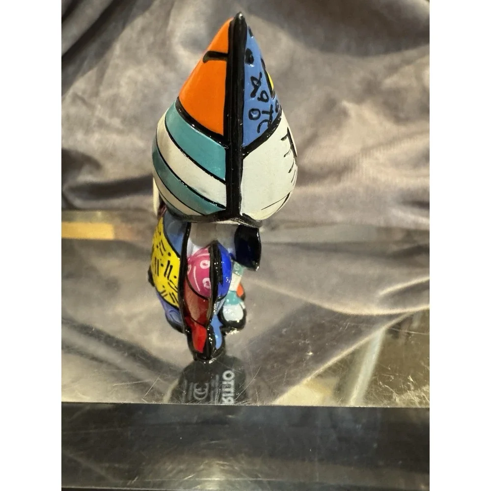 Romero Britto Mini Cat Sugar 3D‎ Figure 14072 Rare Retired 2010 Collectible